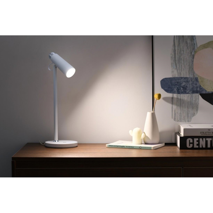 LED Lampa stołowa ściemnialna z bezprzewodowym Qi ładowaniem TIT LED/12W/230V biały