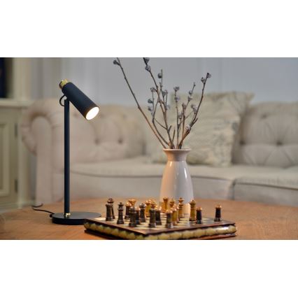 LED Lampa stołowa ściemnialna z bezprzewodowym Qi ładowaniem TIT LED/12W/230V czarny