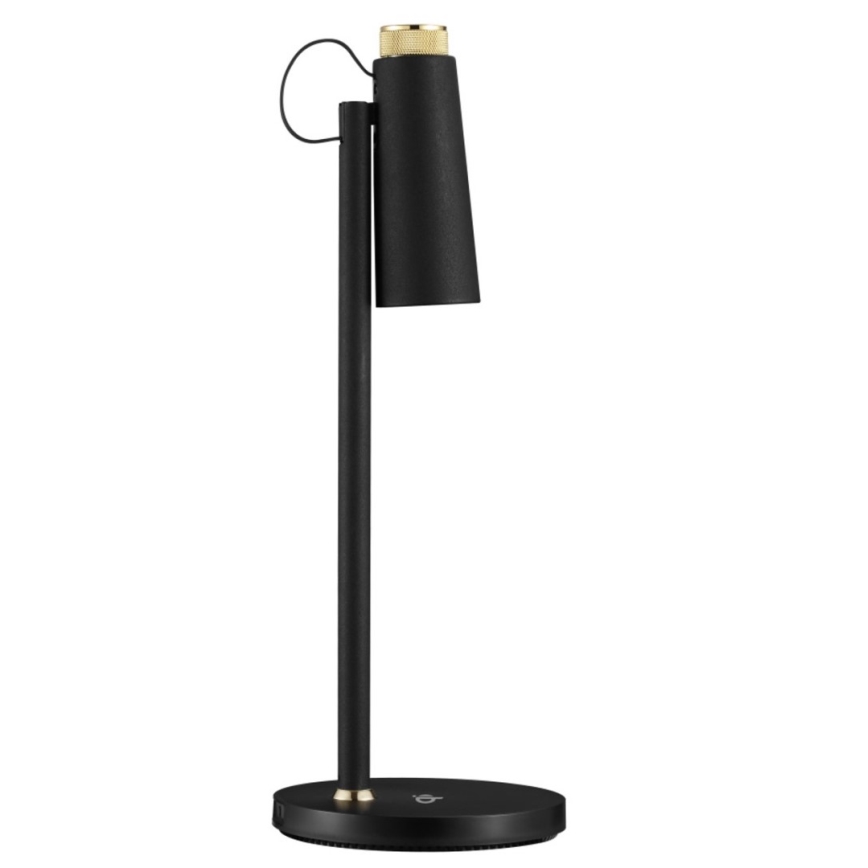 LED Lampa stołowa ściemnialna z bezprzewodowym Qi ładowaniem TIT LED/12W/230V czarny