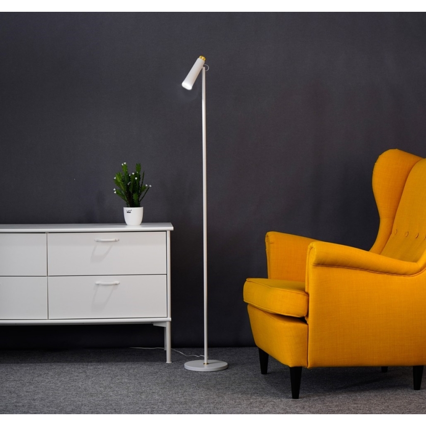 LED Lampa podłogowa ściemnialna TIT LED/6W/230V biały