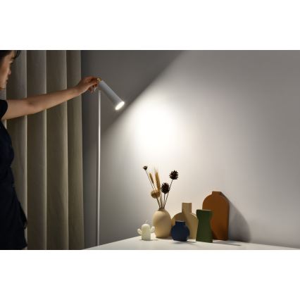 LED Lampa podłogowa ściemnialna TIT LED/6W/230V biały
