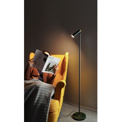 LED Lampa podłogowa ściemnialna TIT LED/6W/230V czarny