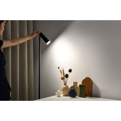 LED Lampa podłogowa ściemnialna TIT LED/6W/230V czarny