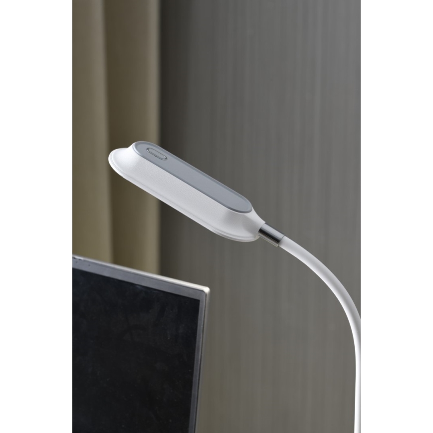LED+CCT ściemnialna lampka biurkowa z klipsem CLIP LED/7,5W/230V 3000/4200/5000K biała