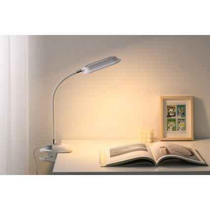 LED+CCT ściemnialna lampka biurkowa z klipsem CLIP LED/7,5W/230V 3000/4200/5000K biała