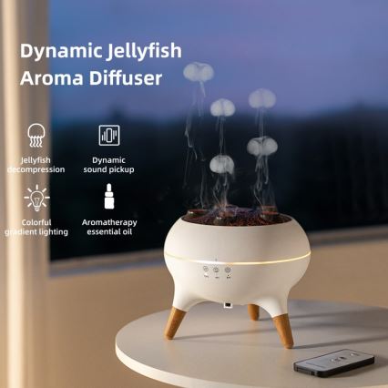 Immax 09104L - Dyfuzor zapachowy i nawilżacz powietrza JELLYFISH LED/11W/5V