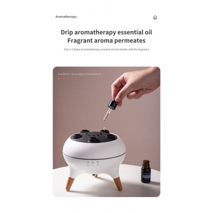 Immax 09104L - Dyfuzor zapachowy i nawilżacz powietrza JELLYFISH LED/11W/5V