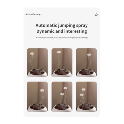 Immax 09104L - Dyfuzor zapachowy i nawilżacz powietrza JELLYFISH LED/11W/5V