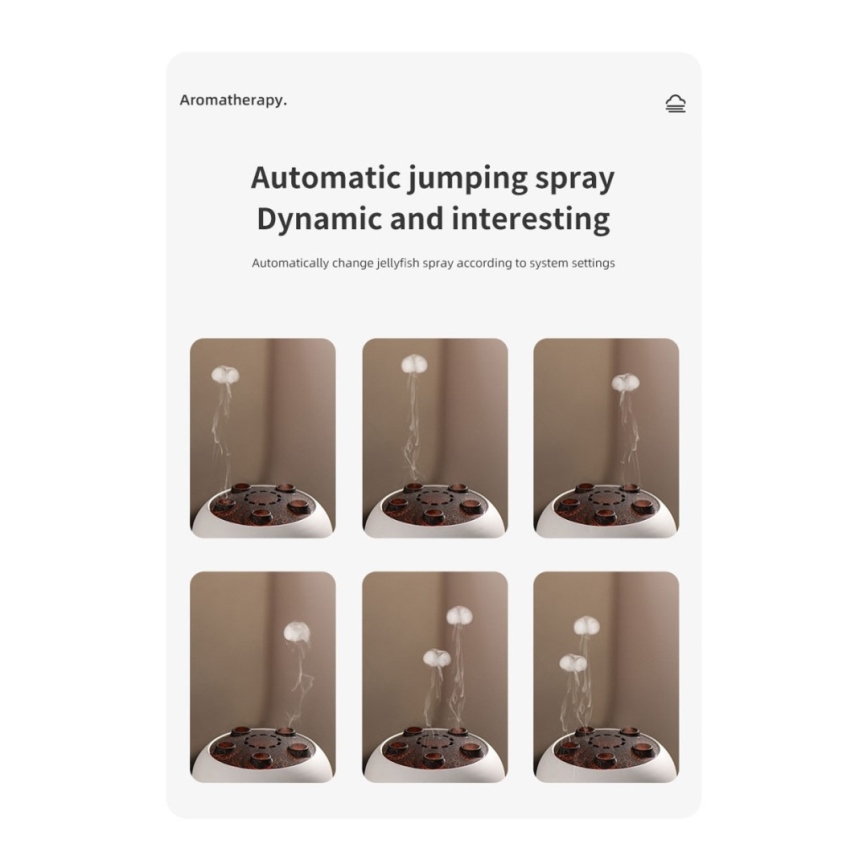 Immax 09104L - Dyfuzor zapachowy i nawilżacz powietrza JELLYFISH LED/11W/5V