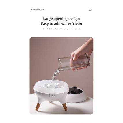 Immax 09104L - Dyfuzor zapachowy i nawilżacz powietrza JELLYFISH LED/11W/5V