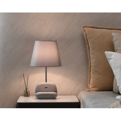 Ściemniana lampa stołowa LED z bezprzewodowym ładowaniem Qi SOFA LED/6W/230V szara