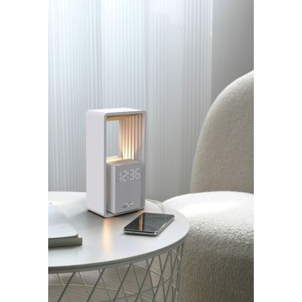 Lampka biurkowa LED z budzikiem i funkcją ładowania CALM LED/3,5W/5V