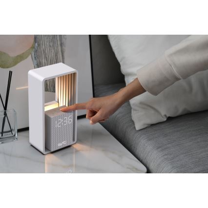 Lampka biurkowa LED z budzikiem i funkcją ładowania CALM LED/3,5W/5V