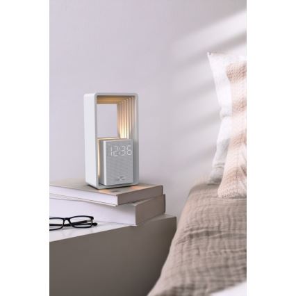 Lampka biurkowa LED z budzikiem i funkcją ładowania CALM LED/3,5W/5V