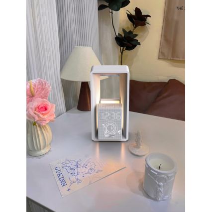 Lampka biurkowa LED z budzikiem i funkcją ładowania CALM LED/3,5W/5V