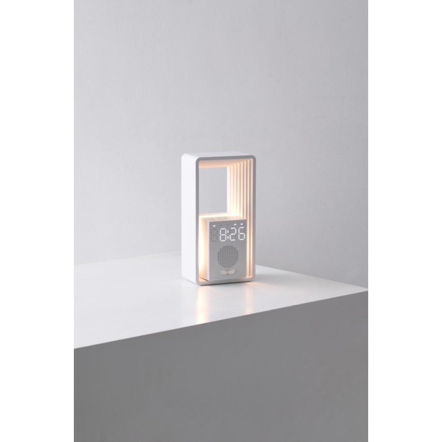 Lampka biurkowa LED z budzikiem i funkcją ładowania CALM LED/3,5W/5V