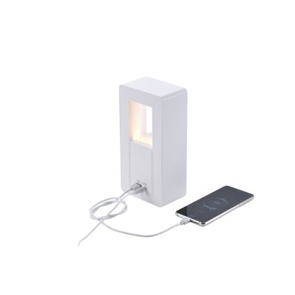 Lampka biurkowa LED z budzikiem i funkcją ładowania CALM LED/3,5W/5V