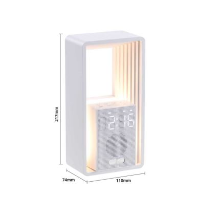 Lampka biurkowa LED z budzikiem i funkcją ładowania CALM LED/3,5W/5V