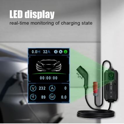 Immax - EV stacja ładowania samochodów elektrycznych AC Type 2 32A/380V 22kW 5m + pokrowiec