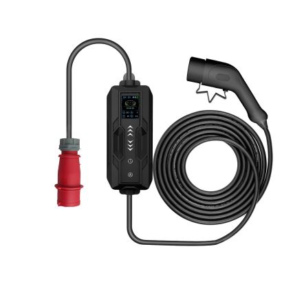 Immax - EV stacja ładowania samochodów elektrycznych AC Type 2 32A/380V 22kW 5m + pokrowiec