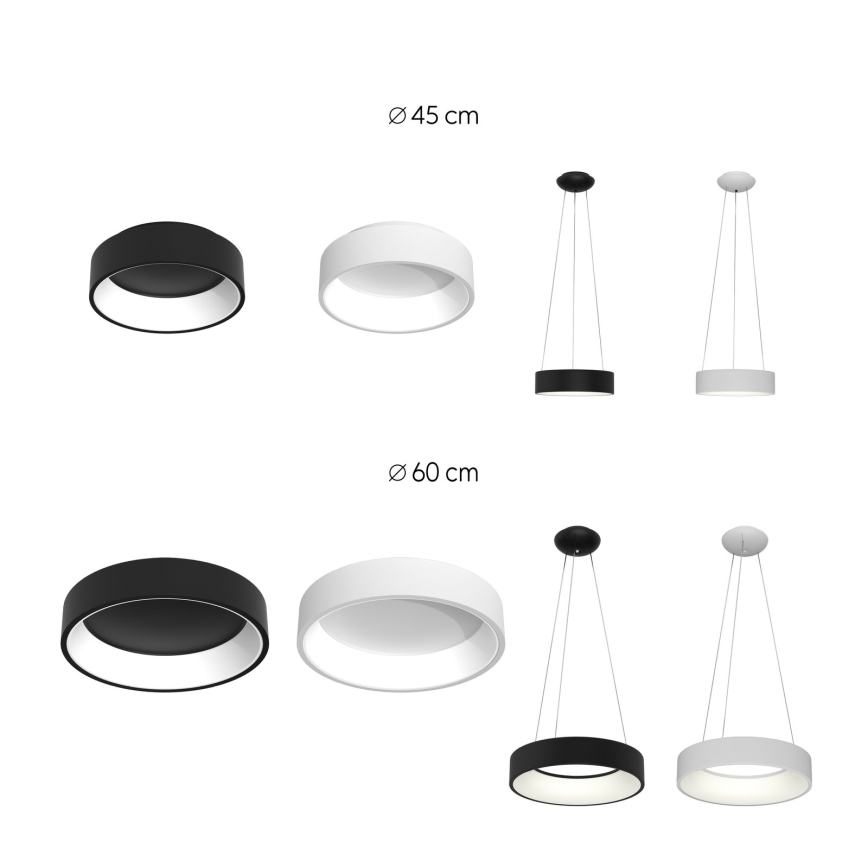 Immax NEO 07022L - LED Żyrandol ściemnialny na lince ze zdalnym sterowaniem AGUJERO LED/39W/230V Tuya