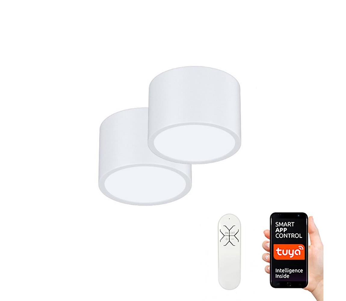 Neo 07024L-15BD-Zestaw 2x Lampa ściemnialna LED RONDATE 2xLED/12W/230V+pilot