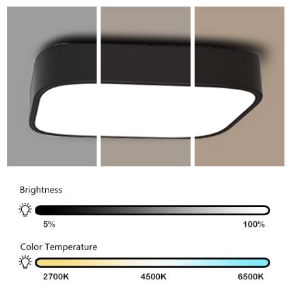 Immax NEO 07039L - LED Plafon ściemnialny RECUADRO LED/56W/230V + ZS Tuya