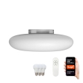 Immax NEO 07061L-LED RGBW Regulowane oświetlenie sufitowe FUENTE 3xLED/8,5W/100-240V Tuya + pilot zdalnego sterowania