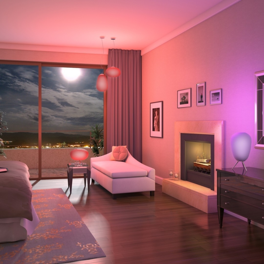 Immax NEO - LED Żyrandol ściemnialny na lince RGB COCONO 1xE27/8,5W/100-240V