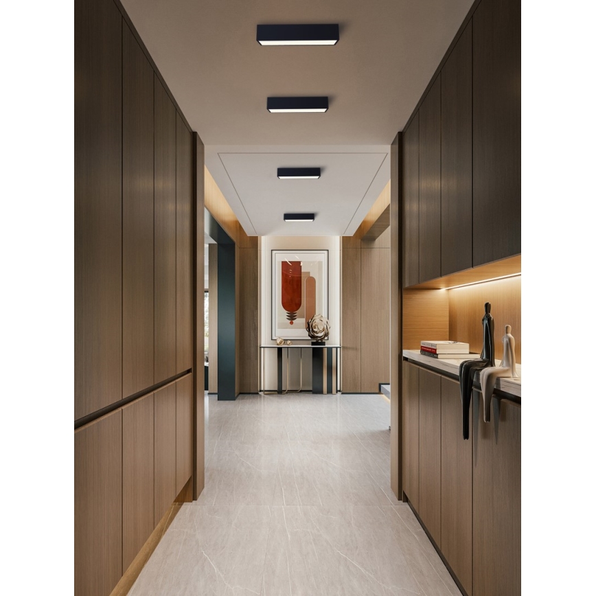Immax NEO 07074-60 - LED Plafon ściemnialny CANTO LED/34W/230V czarny Tuya + pilot zdalnego sterowania