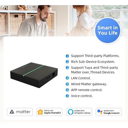Immax NEO 07117-5 - Inteligentny MATTER BRIDGE Zigbee 3.0 230V Tuya Wi-Fi
