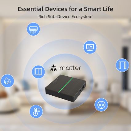 Immax NEO 07117-5 - Inteligentny MATTER BRIDGE Zigbee 3.0 230V Tuya Wi-Fi