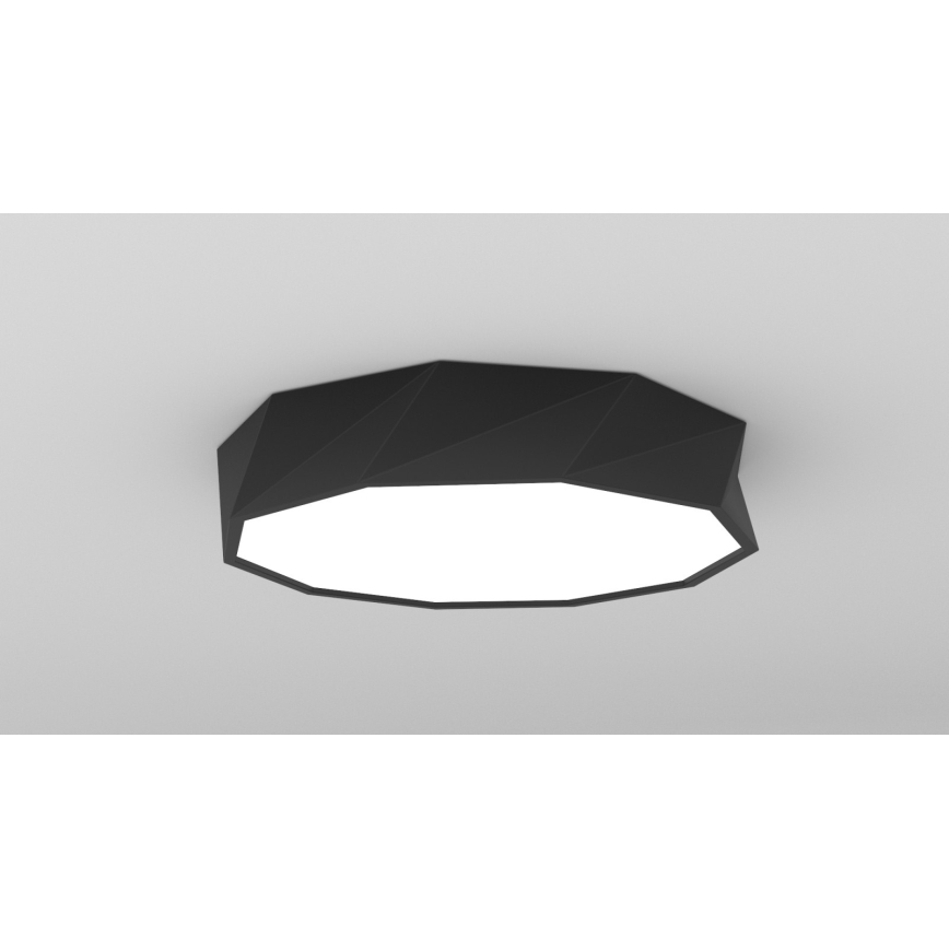 Immax NEO 07130-B60 - LED SMART Plafon ściemnialny DIAMANTE czarny LED/43W/230V + pilot zdalnego sterowania 60cm Tuya ZigBee