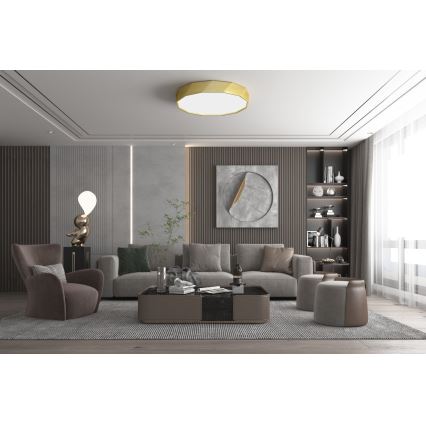 Immax NEO 07132-G80 - LED SMART Regulowane oświetlenie sufitowe DIAMANTE LED/60W/230V złote 80 cm Tuya ZigBee + pilot zdalnego sterowania
