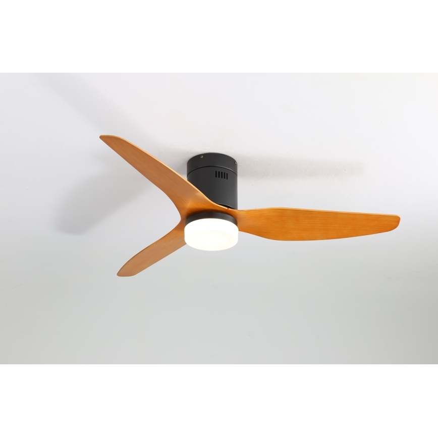 Immax NEO 07142-B - LED Wentylator sufitowy NEO LITE FRESCO LED/18W/230V Tuya Wi-Fi czarny/drewno + pilot
