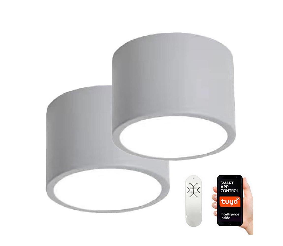 NEO 07143-GR15BD-SET 2x LED Plafon RONDATE 12W/230V Tuya szary + pilot