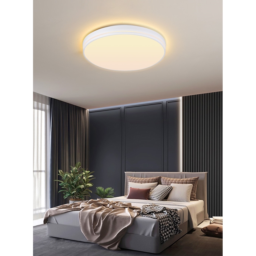 Immax NEO 07149-W51 - LED regulowane oświetlenie sufitowe NEO LITE AREAS LED/48W/230V Tuya Wi-Fi białe + pilot zdalnego sterowania