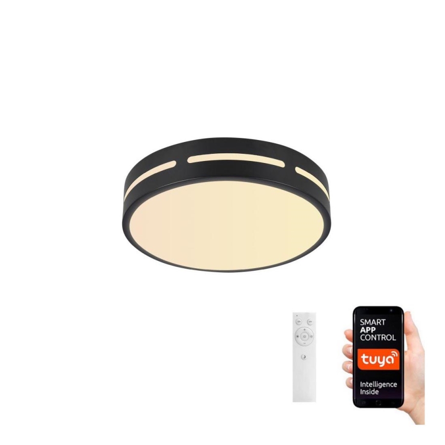 Immax NEO 07152-B40 - LED Ściemniany plafon NEO LITE PERFECTO LED/24W/230V Wi-Fi Tuya czarny + pilot