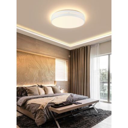 Immax NEO 07153-W30 - LED Ściemiany plafon NEO LITE PERFECTO LED/24W/230V Wi-Fi Tuya biały + pilot