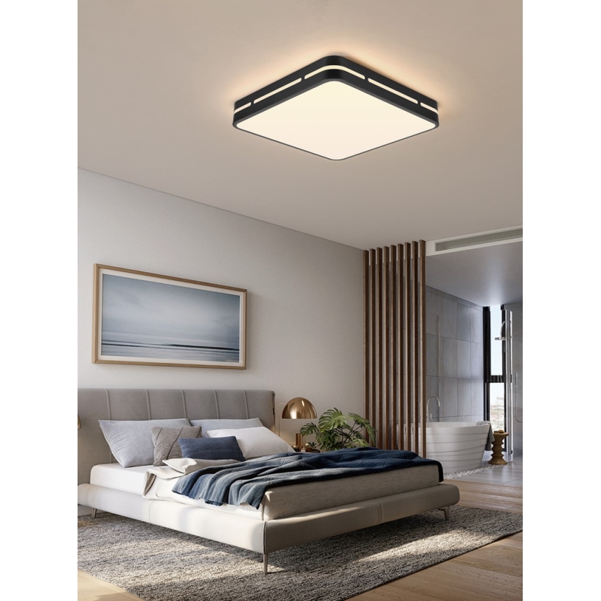 Immax NEO 07154-B30 - LED Ściemniany plafon NEO LITE PERFECTO LED/24W/230V Wi-Fi Tuya czarny + pilot