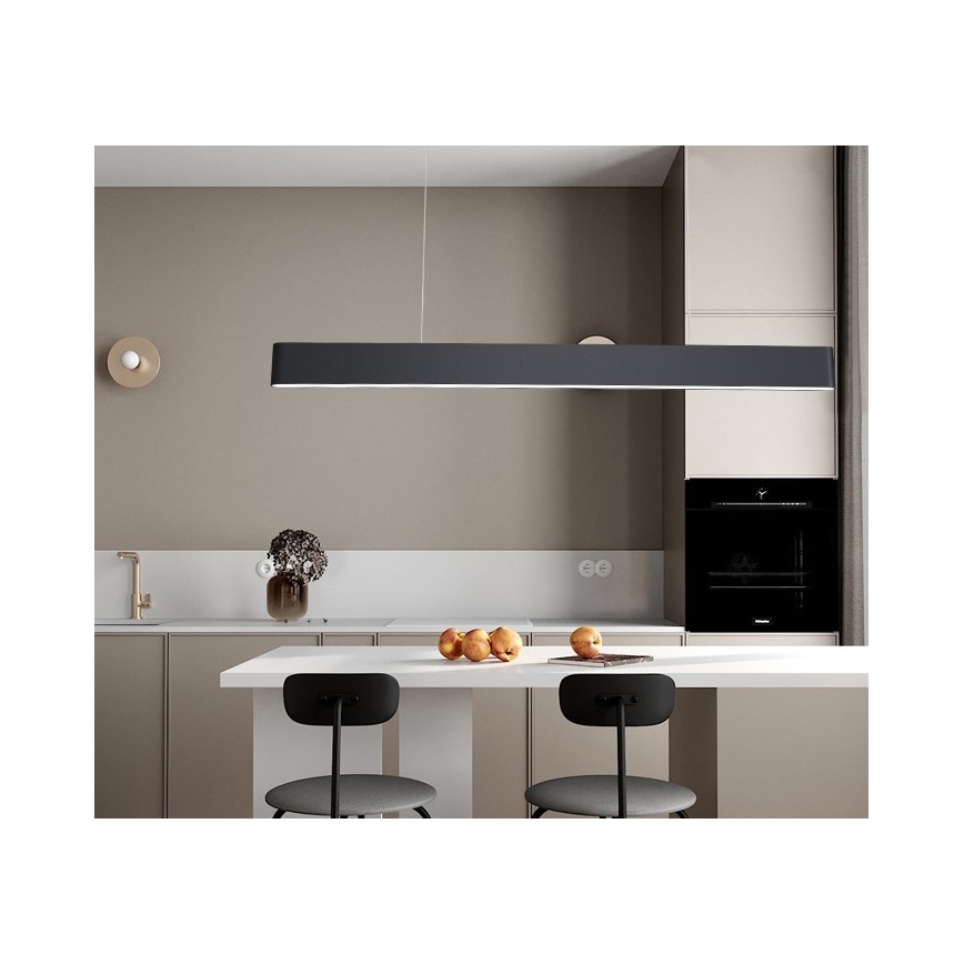 Immax NEO 07157-B120X - LED RGB+CCT Ściemnialny żyrandol na lince MILANO LED/40W/230V Tuya black