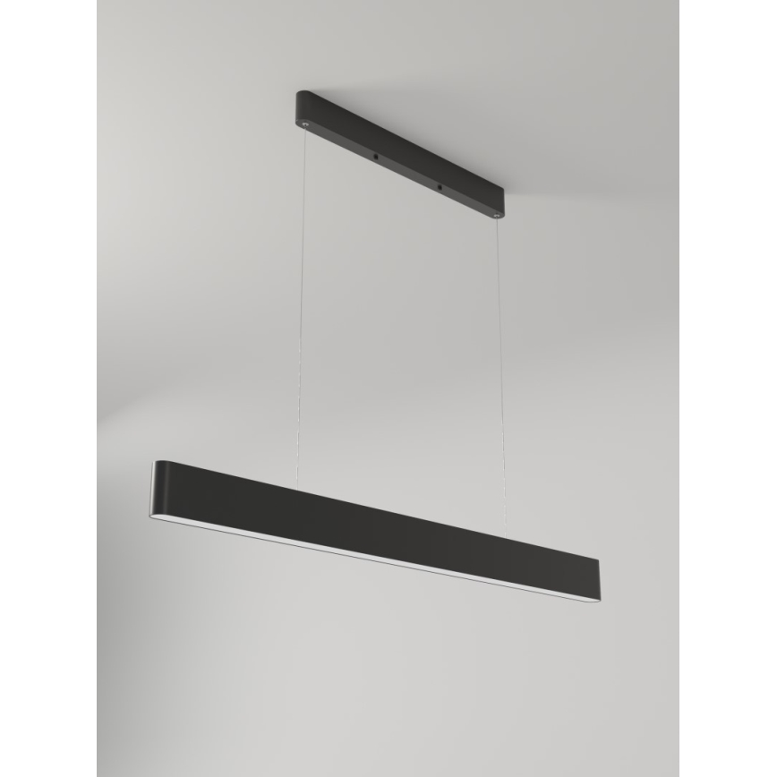Immax NEO 07157-B120X - LED RGB+CCT Ściemnialny żyrandol na lince MILANO LED/40W/230V Tuya black