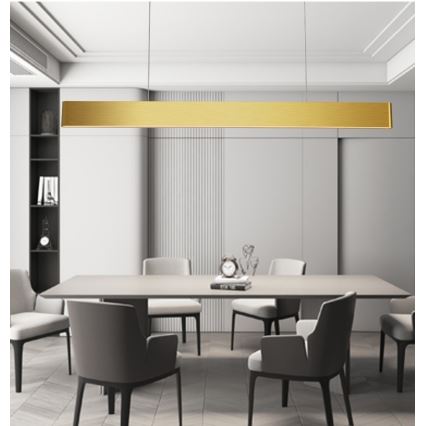 Immax NEO 07157-G120X - LED RGB+CCTW Ściemnialny żyrandol na lince MILANO LED/40W/230V Tuya złoty