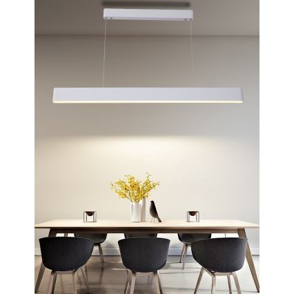 Immax NEO 07157-W120X - LED RGB+CCT Ściemnialny żyrandol na lince MILANO LED/40W/230V Tuya biały