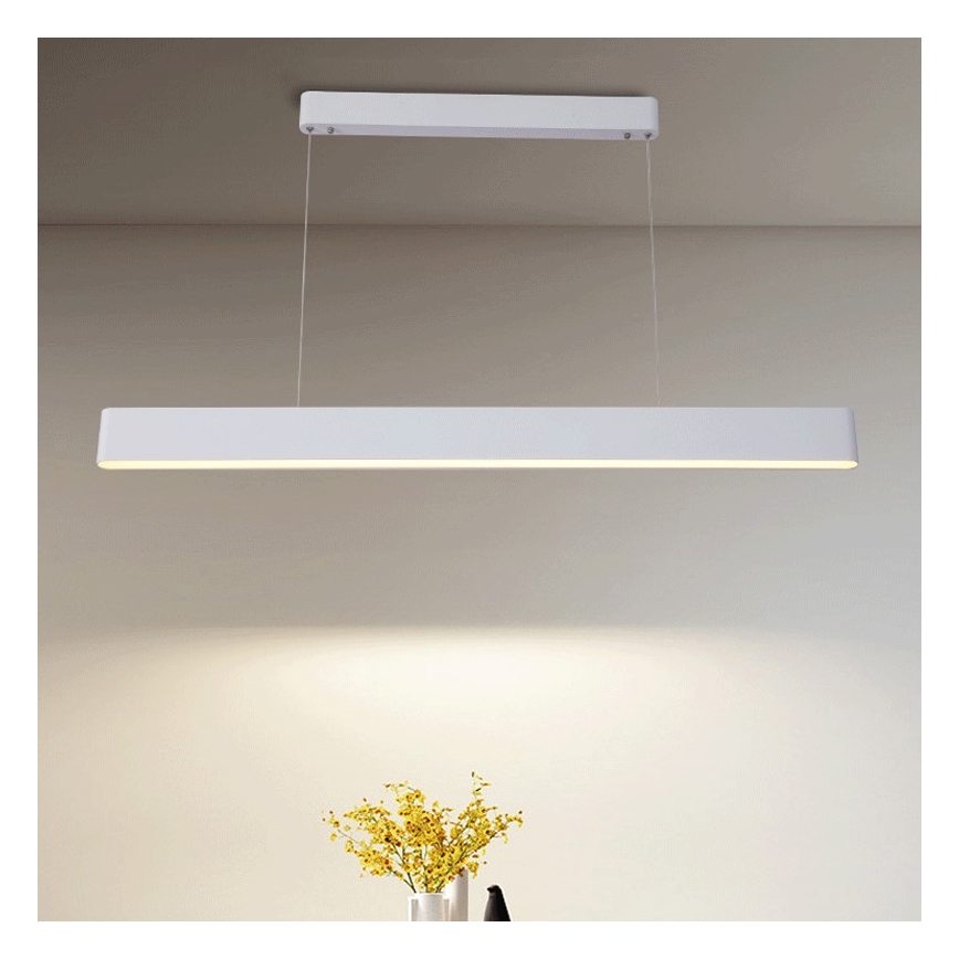 Immax NEO 07157-W120X - LED RGB+CCT Ściemnialny żyrandol na lince MILANO LED/40W/230V Tuya biały