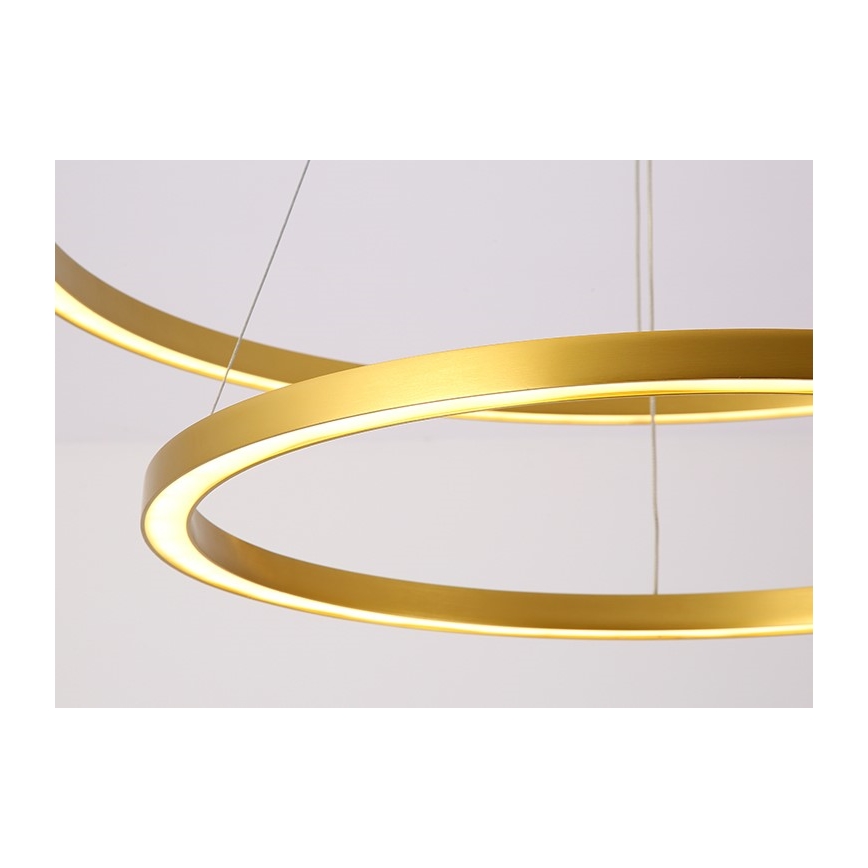 Immax NEO 07159-G80 - LED Ściemnialny żyrandol na lince FINO LED/60W/230V Tuya złoty + pilot