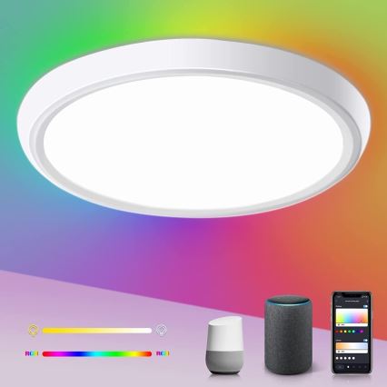 Immax NEO 07164-40 - LED RGB+CCT Plafon ściemnialny NEO LITE TUDO LED/50W/230V Wi-Fi Tuya +pilot