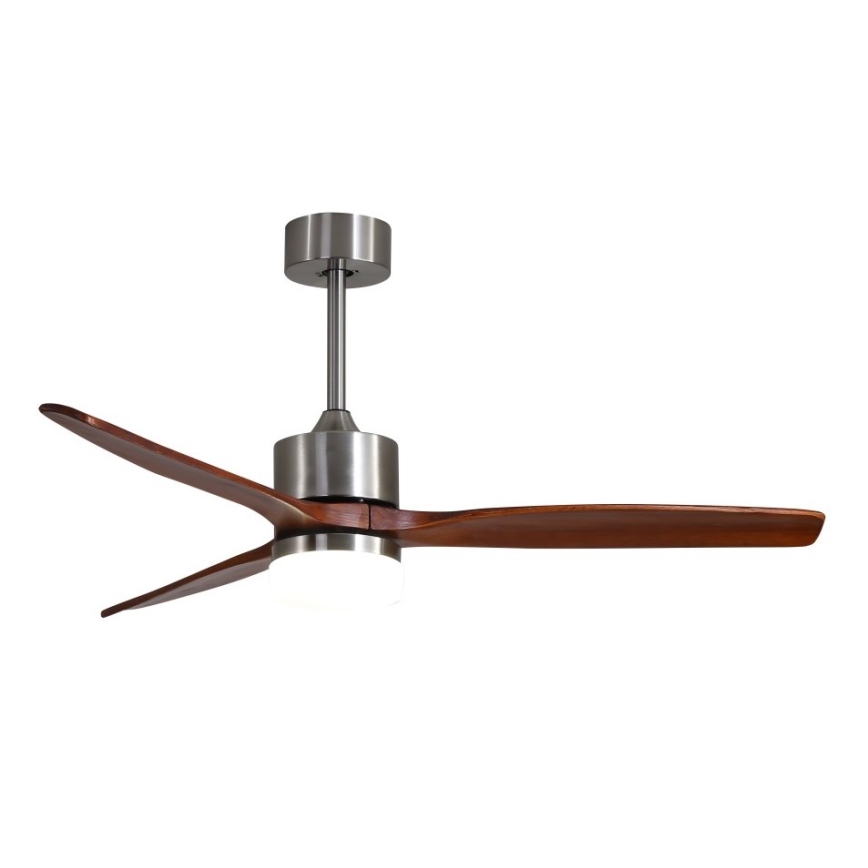 Immax NEO 07165-S - Wentylator sufitowy LED ELEGANTE LED/18W/230V dąb Wi-Fi Tuya + pilot zdalnego sterowania