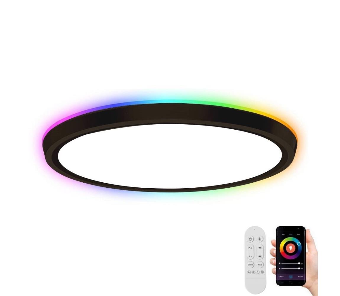 NEO 07166-B40-LED RGBCCT Oświetlenie ściemnialne 50W/230V Wi-Fi Tuya black+RC
