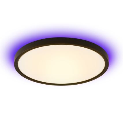 Immax NEO 07166-B40 - LED RGB+CCT Plafon ściemnialny NEO LITE TUDO LED/50W/230V Wi-Fi Tuya czarne + Pilot zdalnego sterowania